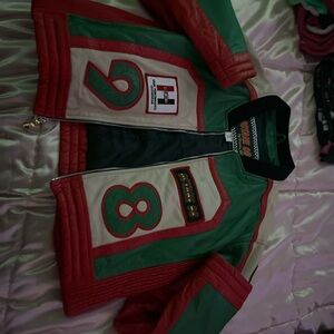 Red and Green Racing Jacket